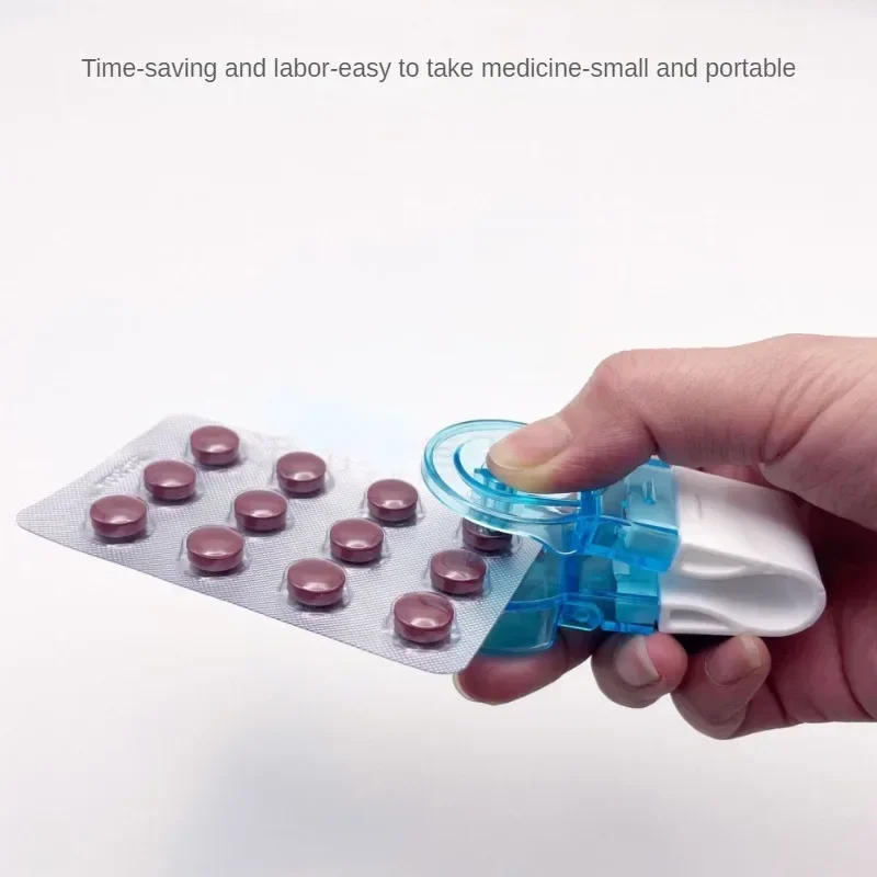 Description Picture 5 of item1PC Portable Pill Taker Medicine Storage Box Anti Pollution Pill Tablet Crusher for Personal Health Care
