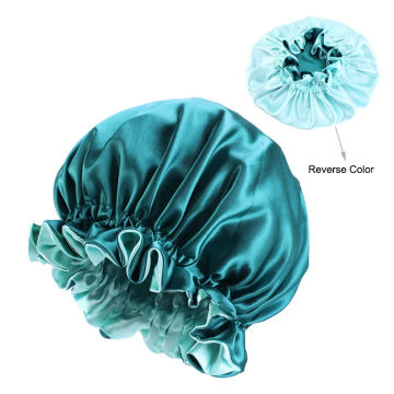 sleeping cap satin Bonnet Fashion Stain Silky Big Bonnet for Lady Sleep Cap Headwrap Hat Hair Wrap Accessories Wholesale