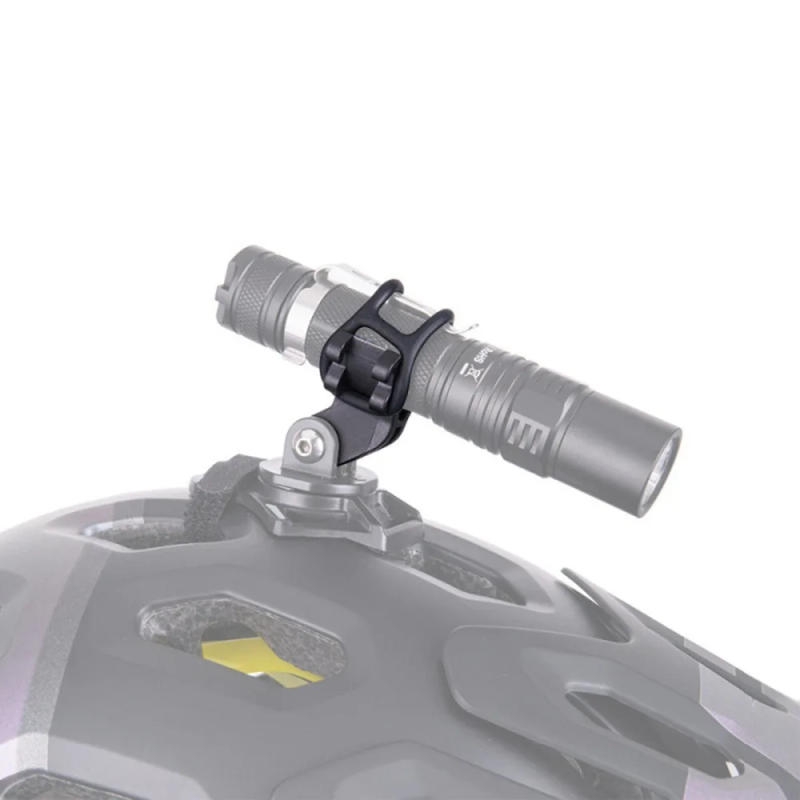 Description Picture 4 of itemBike Handlebar Clip Flashlight Holder Bicycle LED Stand Bracket Plastic Head Front Light Clamp Mount for Gopro Action Cameras