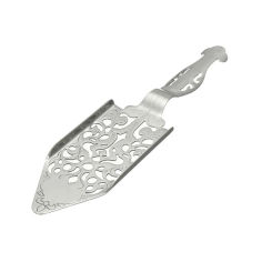 304 Stainless Steel Cocktail Bar Scoop Silvery Bitter Wormwood Spoon Hollowed Out Portable Exquisite for Absinthe Glasses