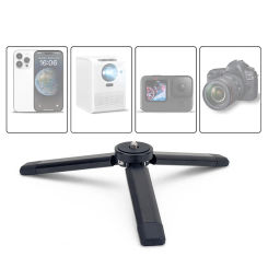 Aluminum Alloy Mini Tripod 1/4 Screw Mount Projector Stand Fill light Camera phone Holder Stabilizer Desktop Portable Tripod