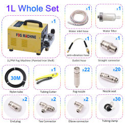 0.3-1L High Pressure Fog Machine For Water Sprayer Outdoor Mist Cooling System Temperature Control  Cold Spray Humidification