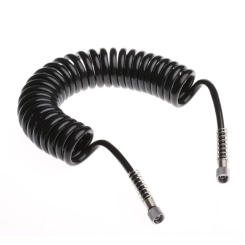4 6mm Black Flexible PU Recoil Hose Spring Tube For Compressor Air Tool Air Compressor Hose Collocation Fittings Pneumatic
