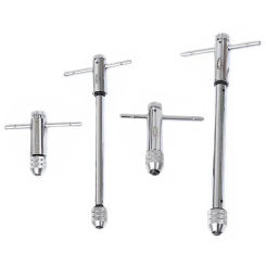Adjustable M3-8 M5-12 T-Handle Ratchet Tap Wrench Tap Screw Holder Male Thread Metric Plug Mechanical Workshop Tools Hand Tool