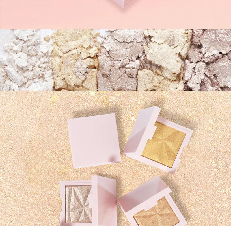 Description Picture 3 of itemMakeup Highlighter Powder Palette Custom Logo Highlight Pink Cosmetic Waterproof Long Lasting Private Label Highlighter 10pcs