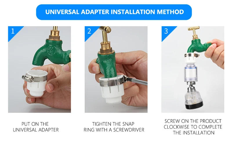 Description Picture 5 of itemTap Head Spray Aerator Faucet Connector Shower With Filters Splashproof Water Water Filter Bubbler Kitchen Sink Wholesale Hot