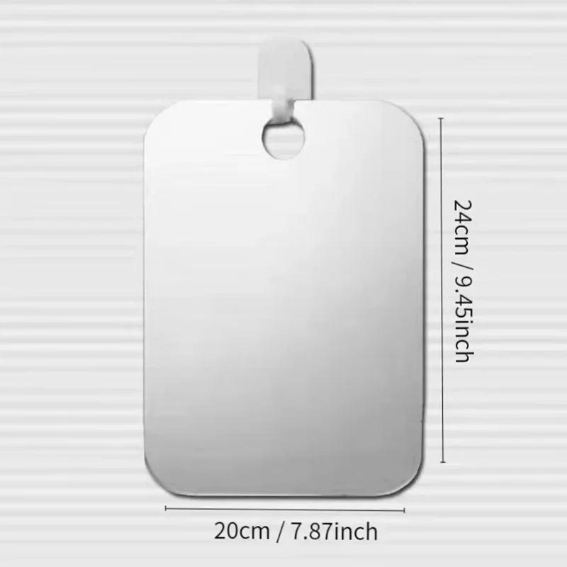 Description Picture 5 of itemAcrylic Anti fog Mirror With Wall Suction Shower Mirror For Women Makeup Man Shaving Portable Travel Bathroom Accessories