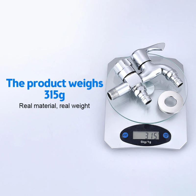 Description Picture 3 of itemWashing Machine Faucet Double Water Outlet Mop Pool Brass Tap Outdoor Garden Faucet Fast Bidet Faucets Bathroom Accessories