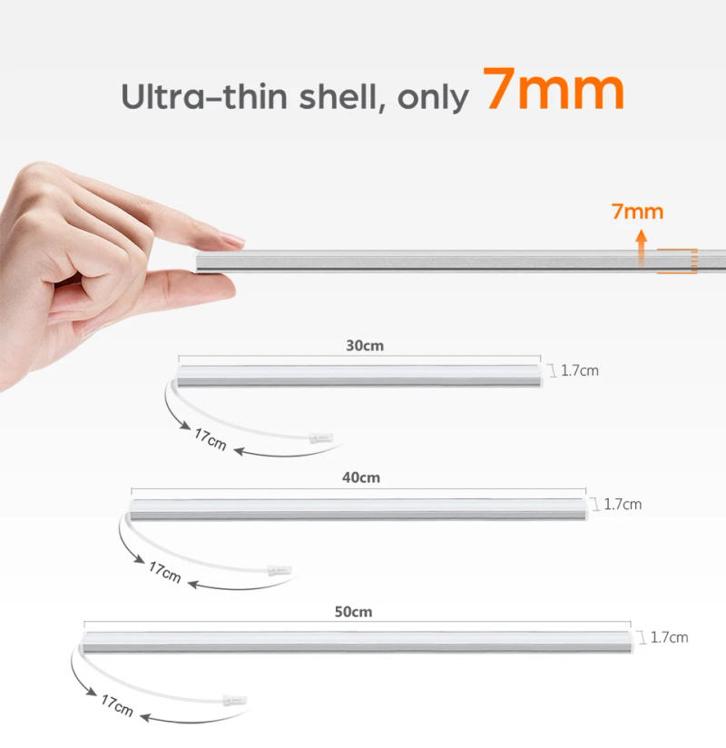 Description Picture 4 of item30CM 40CM 50CM 5V LED Under Cabinet Light Tube USB Penetrable Wood Touch Dimmable Switch Kitchen Closet Backlight Night Lamp