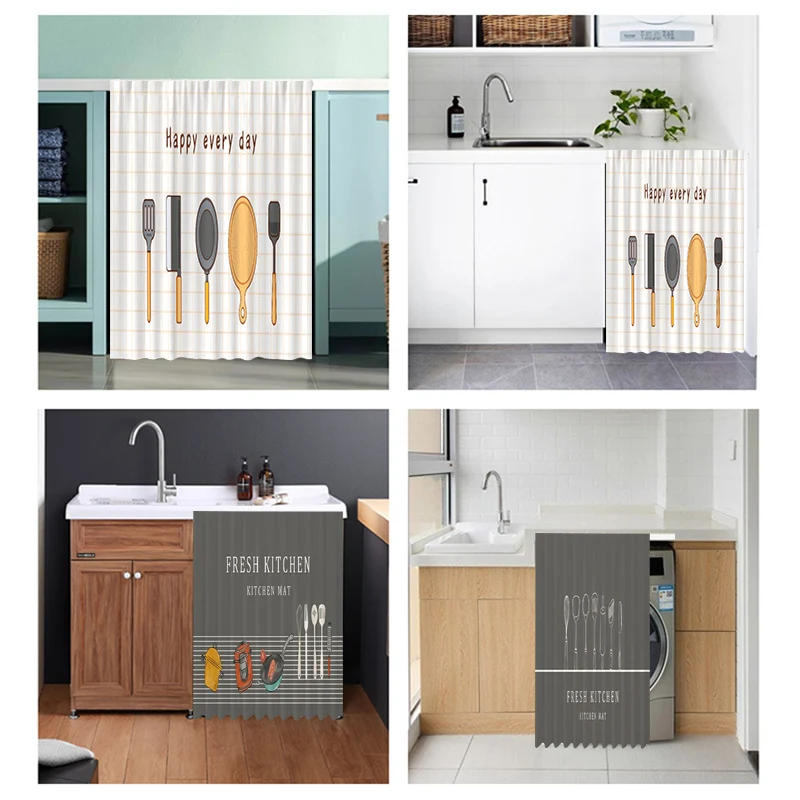 Description Picture 5 of itemINS Cabinet Kitchen Curtain Dustproof Cupboard Wardrobe Cover Durable Self-Adhesive Cabinet Curtain Wardrobe Bookcase Cortinas커튼