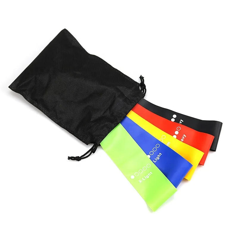 Description Picture 3 of itemYoga Belt Resistance Elastic Fitness Band Set Glute Training Strength Flexibility Squat Stretching Exercise Loop Home Workouts