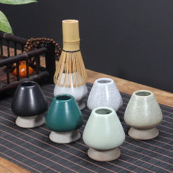 Ceramic Matcha Green Tea Chasen Holder Japanese Stand Bowl Bamboo Whisk Grinder Brushes Tea Tool Holder Teaware Sets Accessories