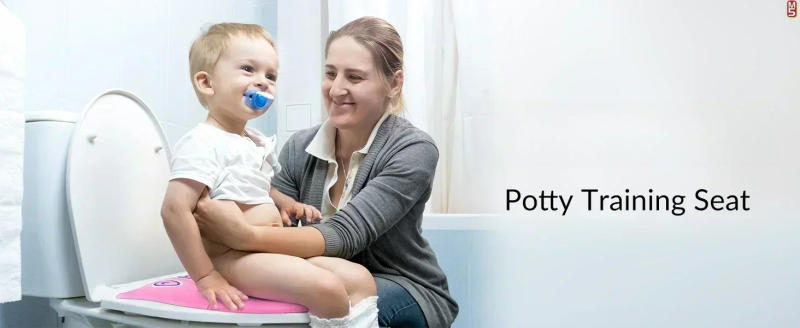 Description Picture 2 of itemPortable Potty Seat for Toddler Travel - Foldable Non-Slip Potty Training Toilet Seat Cover for Girls, Pink Potty Training Seat