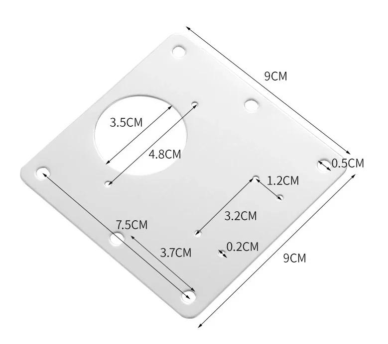 Description Picture 4 of item2/4/8PCS Cabinet Hinge Repair Plate Stainless Steel Mounting Fixing With Screws Furniture door