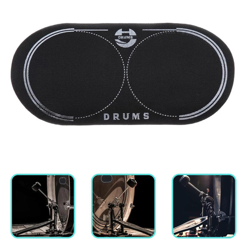 Description Picture 4 of itemDouble Pedal Bass Drum Kick Patch Protection Drum Pedal Hammer Impact Pad Drum Head Protector Percussion Instrument Accessories