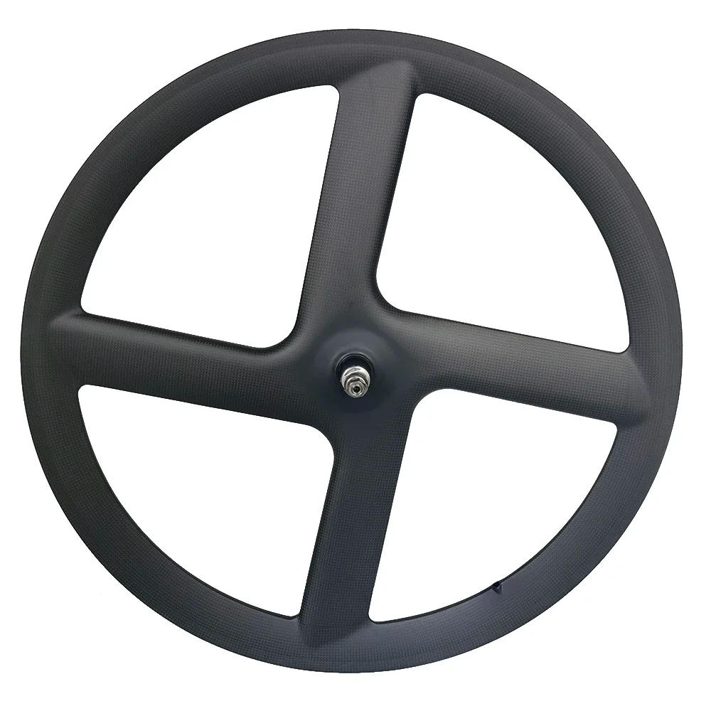 Description Picture 4 of item700C 4 Spokes and Disc Wheels Carbon Fiber Road/Track/fixed Gear Bike Wheelset 23Mm Width Tubular Tubular UD 3K