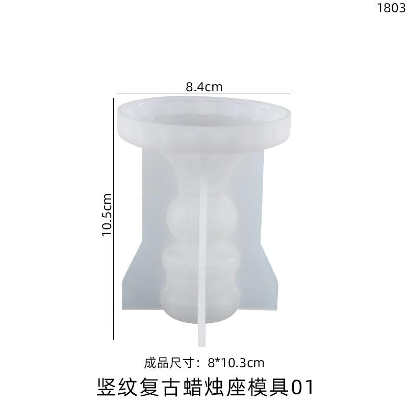 Description Picture 3 of itemNordic Candlestick Silicone Molds for DIY Plaster Cement UV Epoxy Resin Candle Holder Home Decor Handmade Gift Table Ornament