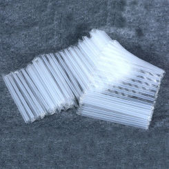 500Pcs Disposable Clear Plastic Straws Sturdy Flexible Pointed Thin Straws For Kitchen Birthday Party Water Cup Tableware
