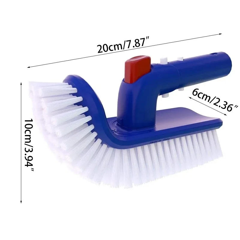 Description Picture 5 of itemPool Brush Pool Brush Head 180º Rotatable Hand Scrub Brush For Step & Corner, For Pool,Spa, Bathroom, Hot Tub, Cleaning Tools