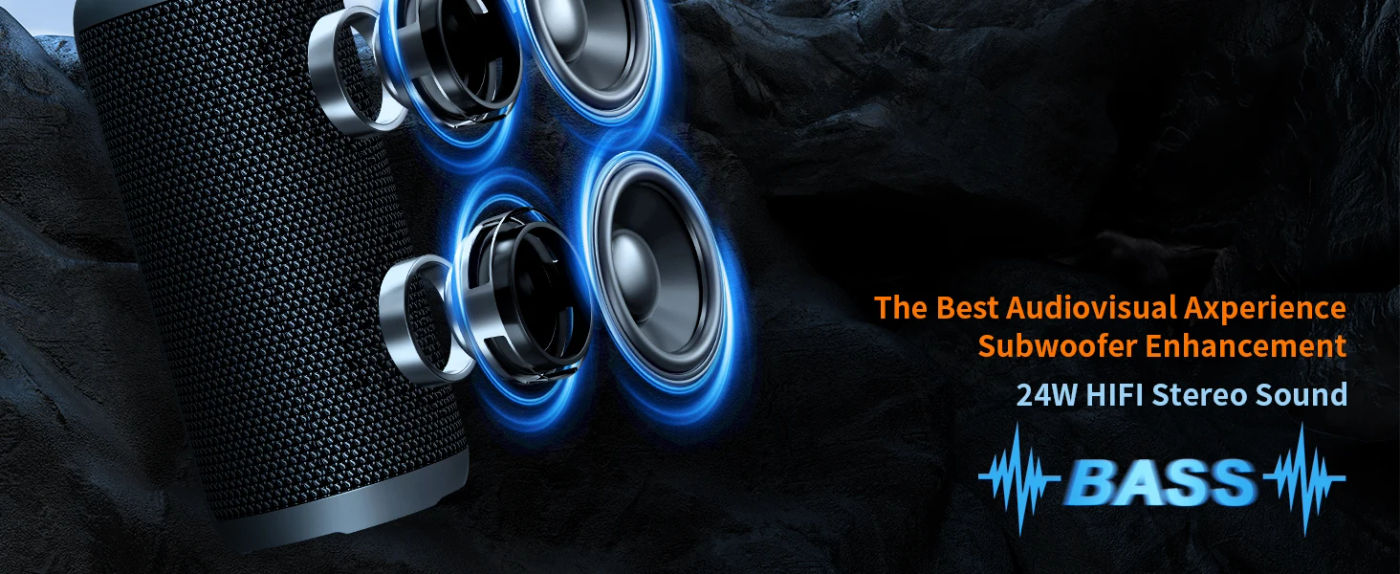 Description Picture 4 of itemOrtizan X10 Pro Bluetooth Speaker Portable, 24W IPX7 Waterproof Speaker Wireless Bluetooth-V5.3, HiFi Stereo Sound, 30H Playtime