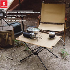 SUNDICK Outdoor Camping Foldable Table Aluminum Alloy Desk Portable Barbecue, Tea Making Picnic Table, Large Storage Bag