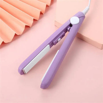 Mini Hair Straightener Clipboard Small Power Plug Curling Hair Straight Hair Girls Air Bangs Portable Hair Straightener Tools
