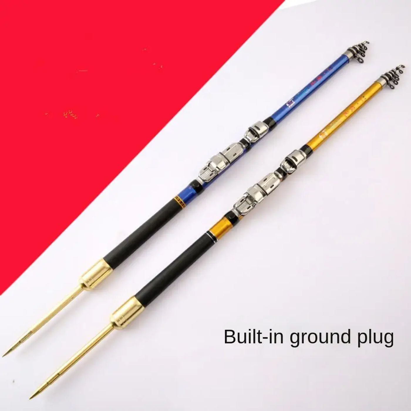 Description Picture 5 of item1.5/1.8/ 2.1 /2.4 /2.7 /3m Telescopic Fishing Rod Telescopic Carbon Material Carbon Material Fishing Rod Portable Ultrashort
