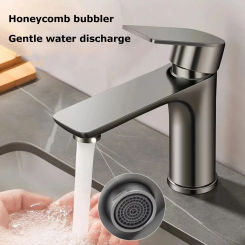 Stainless Steel Faucet Household Hot and Cold Water Dual Control Basin Faucet Kitchen Bathroom Wash Basin Universal