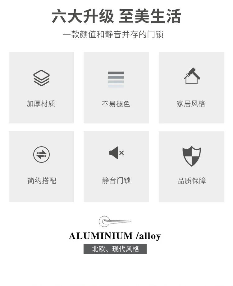 Description Picture 3 of itemAmerican Retro Split Door Lock Mute Lock Cylinder Indoor Bedroom Home Room Door Lock Wooden Door Lock Set Handle Lock