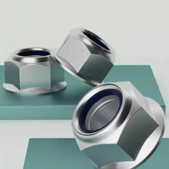 DIN6926 316 Stainless Steel Hex Flange Nylon Insert Lock Nut Self-locking Locknut