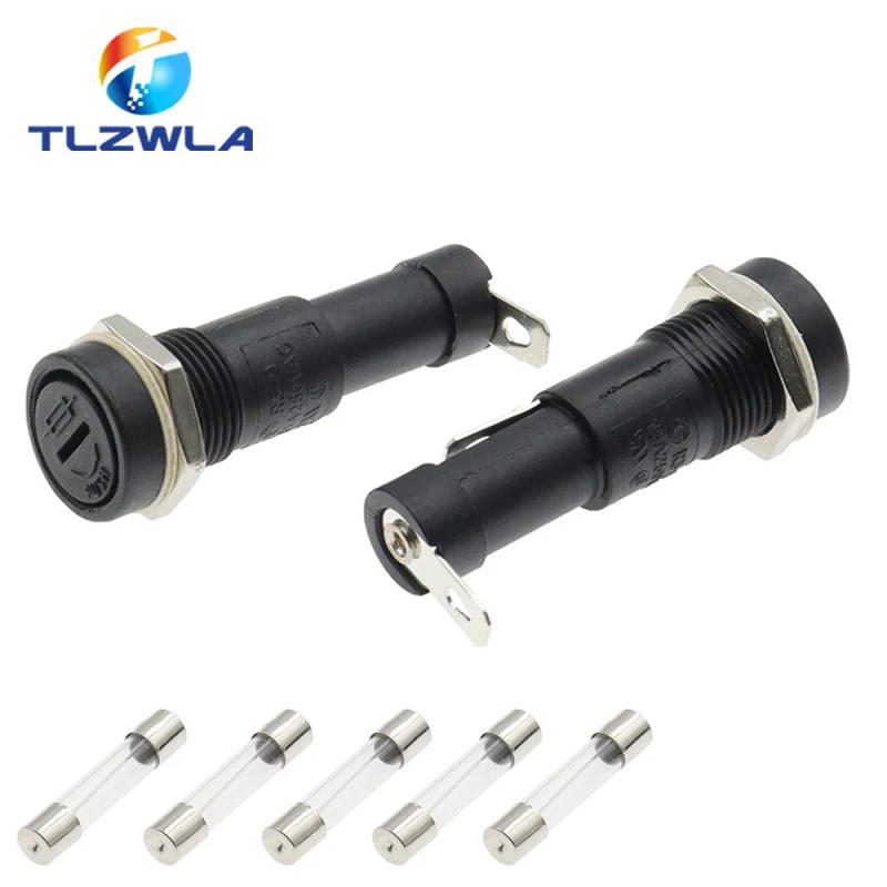 Description Picture 5 of item5PCS SCI R3-9 Panel Mount Chassis Fuse Holder For 6x30mm Glass Fuses 15A 250V 6*30 Holder Fuses