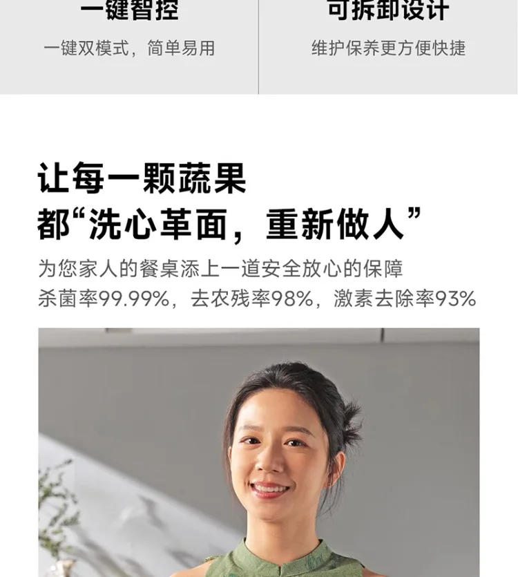 Description Picture 4 of itemUSB BLUECETI Fruit Vegetable Cleaner Wireless Food Purifier for Home Kitchen