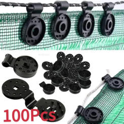 5-200pcs Awning Plastic Clips Outdoor Shade Cloth Net Clip Camping Garden Tools Garden Buildings Fence Net Fix Clamp Awning Hook