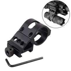 1Pair Tactical 25.4mm Quick Release Offset Flashlight Scope Mount 20mm Rail 45 Degree Sight Mount For 2.54cm Diameter Flashlight