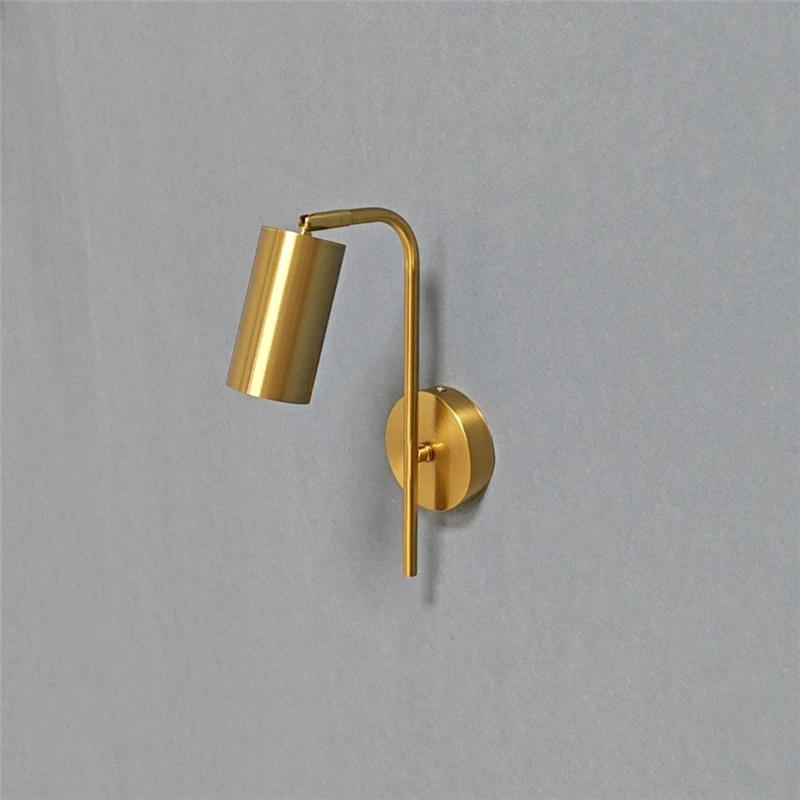 Description Picture 6 of itemNordic Bedroom Bedside Wall Lamps Golden Ones Rotatable LED Reading Wall Lamp Modern Minimalist Creative Adjustable Wall Lights