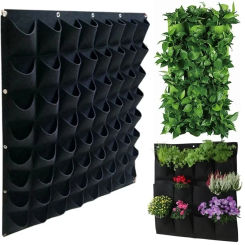 Multi-pocket Planting Bag Felt Vegetable Fruit Flowers Grow Bags for Plants Hanging Vertical Home Garden Tools Plant Seeding Pot