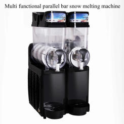 Commercial Slushy Machine 24L 2 Tank Frozen Drink Machine 1050W Stainless Steel Margarita Wine Slush Smoothies Maker