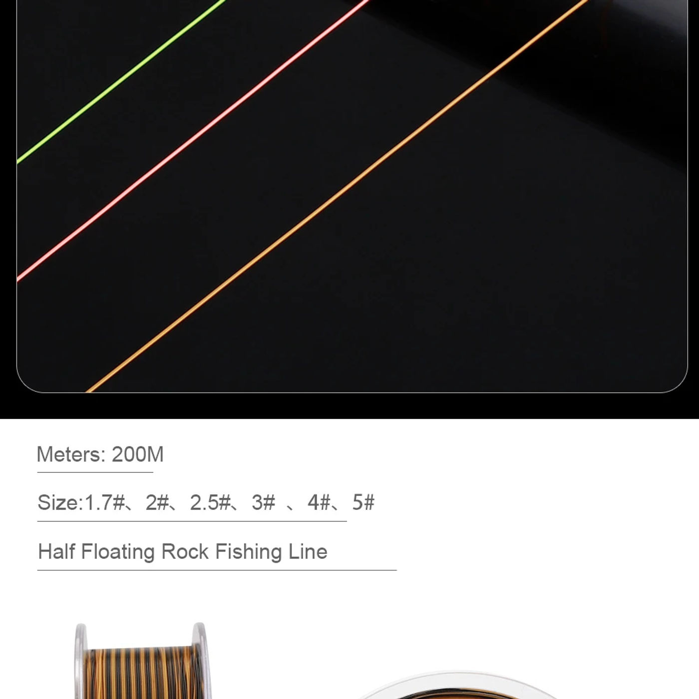 Description Picture 5 of itemFTK 200M Rock Fishing Line Semi Floating Boat For Sea Saltwater Fishing Super Wear-resistant And Strong Fishing Equipment