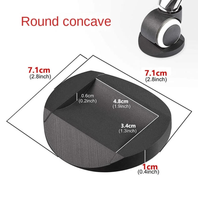Description Picture 2 of itemChair Wheel Stopper Furniture Caster Cups Floor Protectors Chair Roller Anti-slip Mat Universal Wheel Slot Pad Caster Stopper