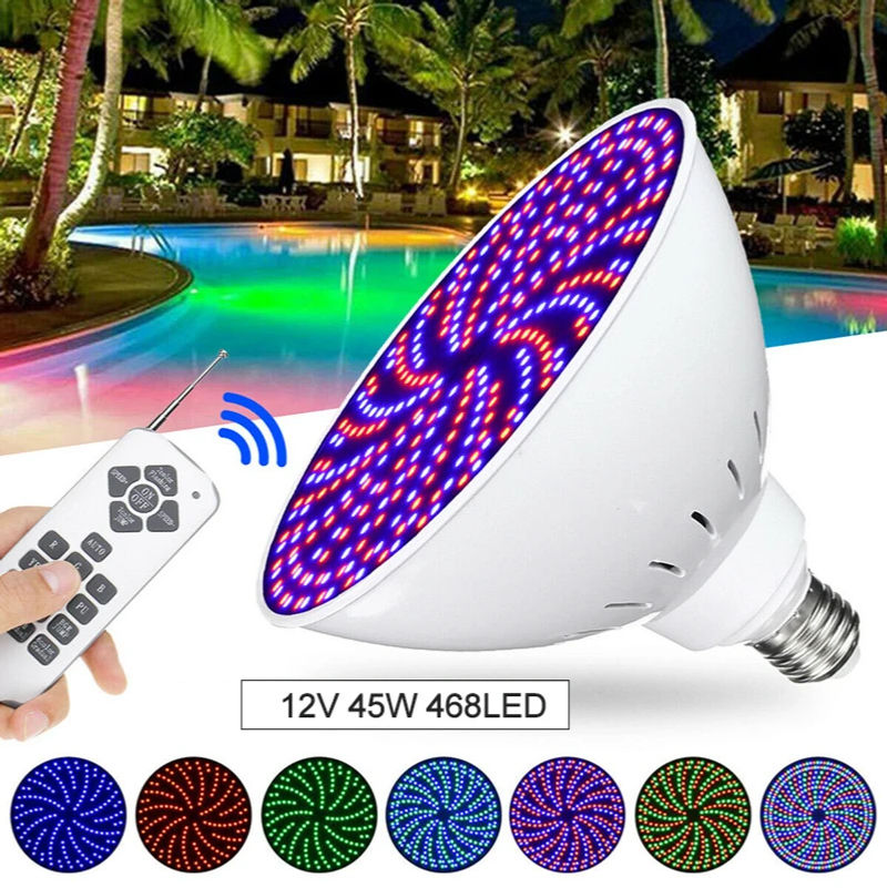 Description Picture 4 of itemPar38 RGB Underwater Lamp IP68 Led Swimming Pool Light Multi Color Led Lamp with Remote Controller Replace Light Source E27 Bulb