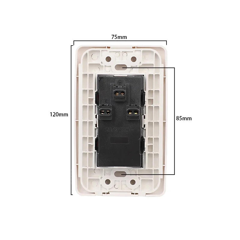 Description Picture 3 of itemBingoelec Electrical Wall Outlet White,118*72mmFlame Retardant Protective Plastic Panels US Standard Wall Electrical Sockets