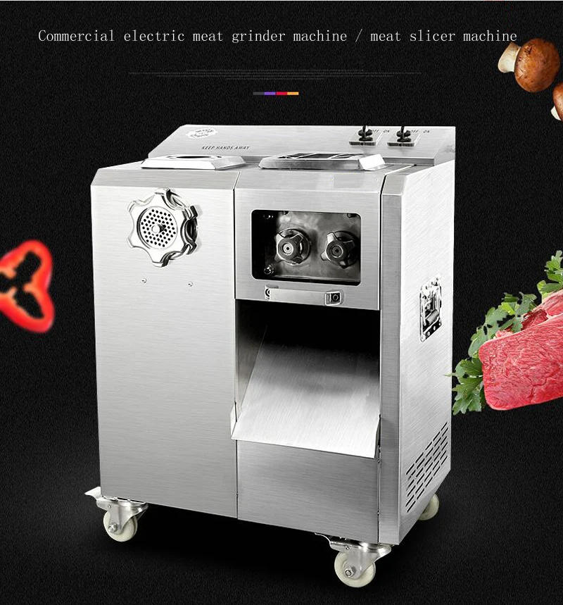 Description Picture 2 of itemBlade Electric Meat Slicer Cutting Machine Kitchen Chopper Vegetable Cutter for Beef Turkey Home Appliance Commercial