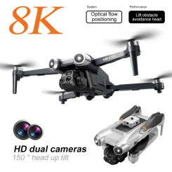 Hot V600 GPS Drone 5G WIFI 8K HD Professional Dual Cameras Optical Flow Obstacle Avoidance Long Battery Life Brushless Drone Toy