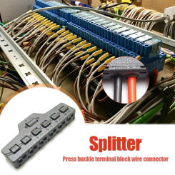 LED Lighting Cable Splitter Push-in Terminal Block Wire Connector Distribution
