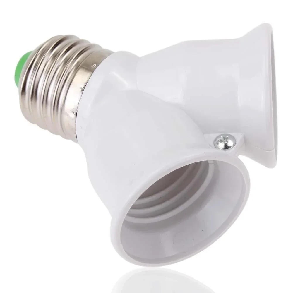 Description Picture 5 of itemScrew E27 LED Base Light Lamp Bulb Socket E27 To 2-E27 Splitter Adapter Lamp Holder Socket Bulb Holder Lighting Accessories