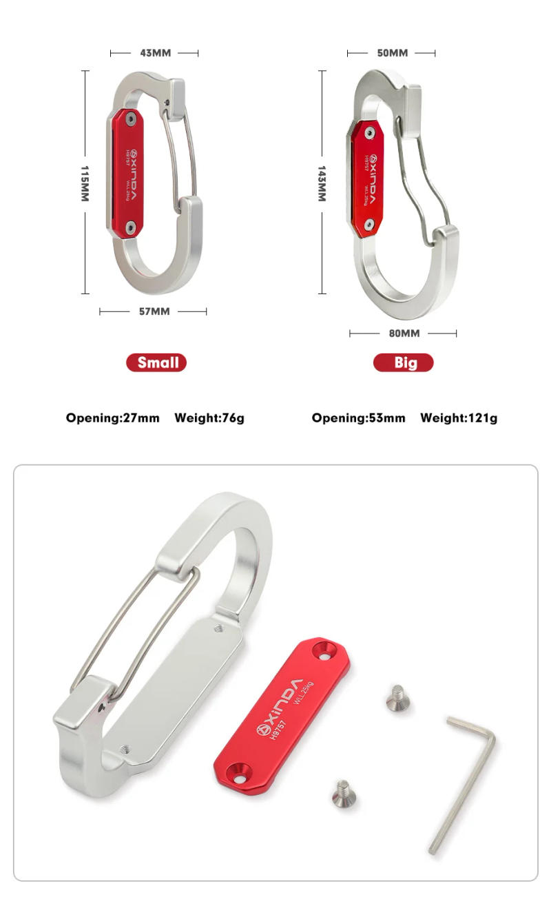 Description Picture 2 of itemXinda Rock Climbing Equipment Quickdraw Carabiner Harness Accessories Fast Hanging Tool Rack High-altitude Work Rescue