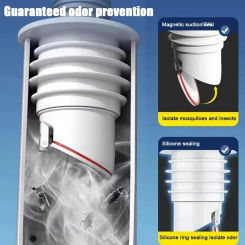 Bathroom Accessories Sewer Pipe Seal Drain Trap Dish Drainer for Kitchen Sink Water Plug Home. Siphon Filter Drains Trap Device