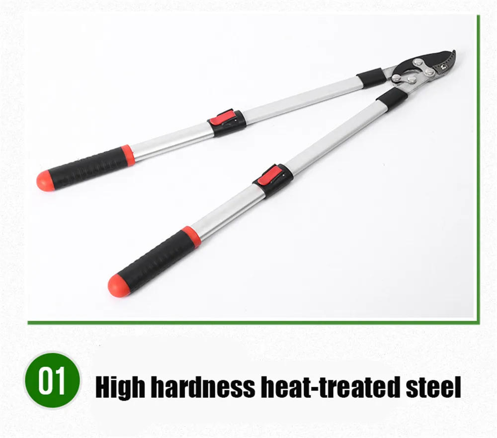 Description Picture 3 of itemStretchable SK5 Steel Long Pruner Garden Branch Scissors Garden Tool Professional Hand Tools Gardening Fruit Tree Pruning Shears