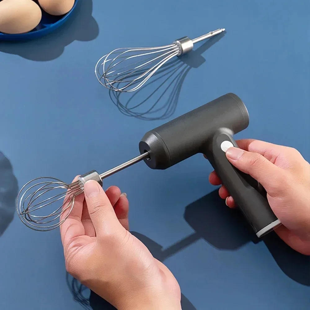 Description Picture 6 of itemportable Handheld Electric Egg Beater Mini Battery Powered Milk Frother Coffee Drink Mixer Milk Foamer Kitchen Tools