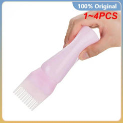 1~4PCS Colors Hair Dye Applicator Brush Bottles Dyeing Shampoo Bottle Oil Comb Hair Dye Bottle Applicator Hair Coloring Styling